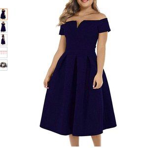 LALAGEN Women's Plus Size Vintage 1950s Party Cock